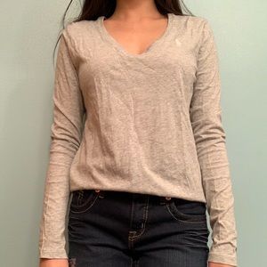 Ralph Lauren grey heathered long sleeve